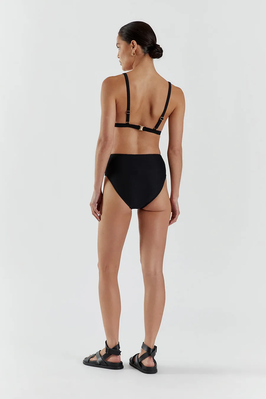 AMAYA BLACK HIGH WAISTED BRIEF