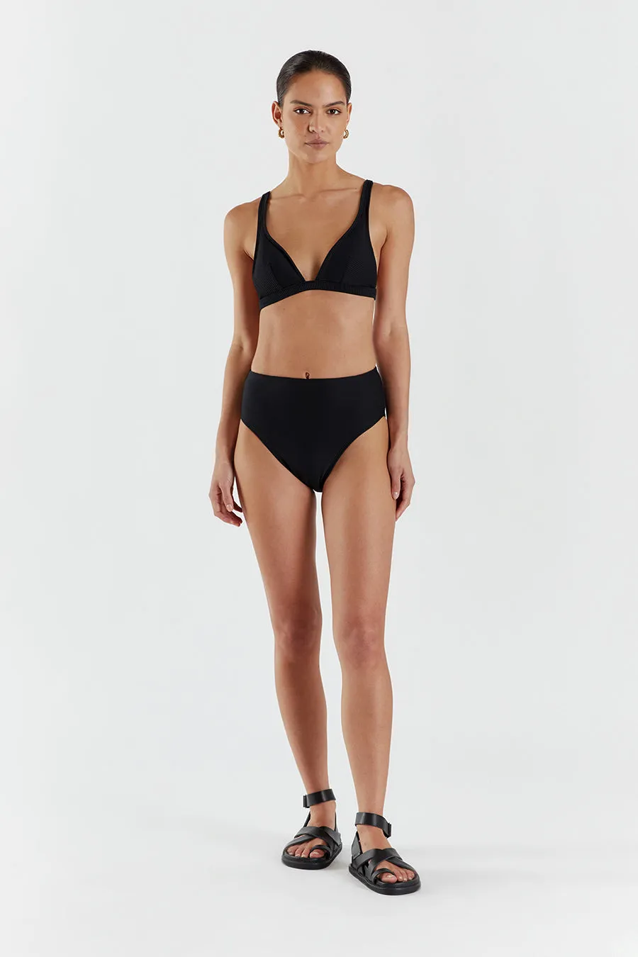 AMAYA BLACK HIGH WAISTED BRIEF