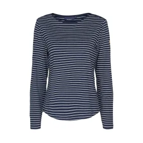 Amelie Striped Long Sleeve Tee - SR Navy/Pearl