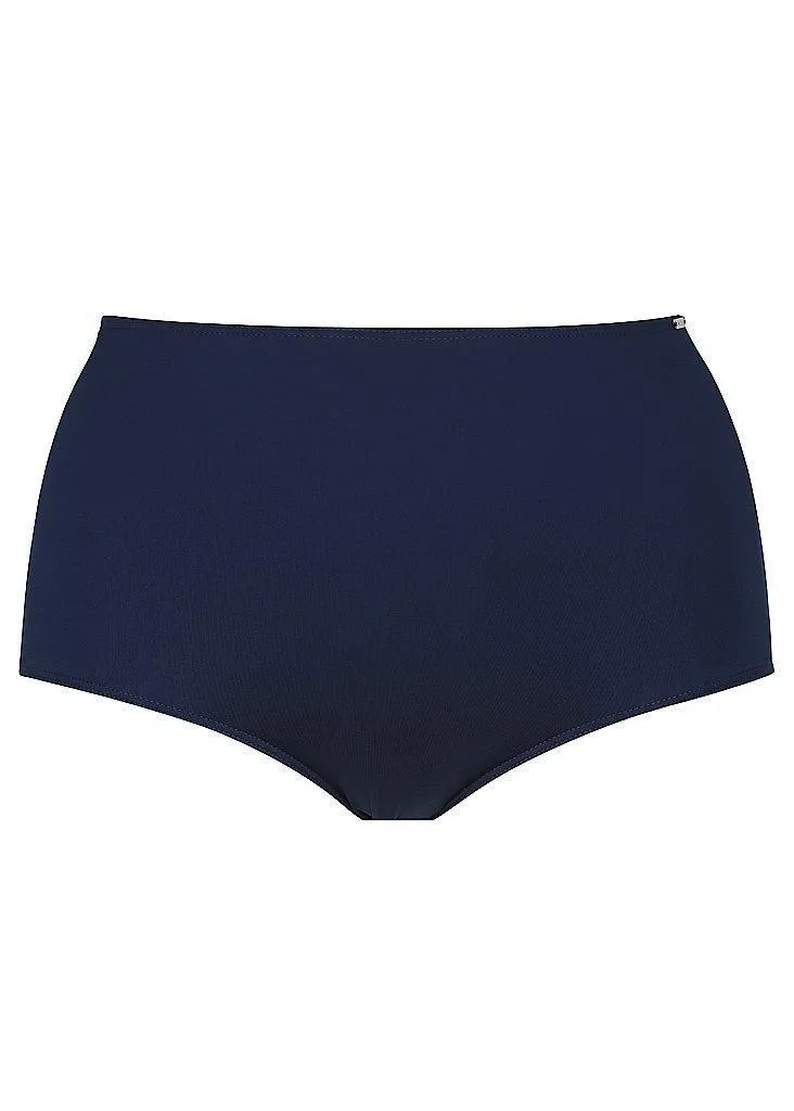 Capriosca CP9502 Navy High Waisted Pant Bikini Bottom