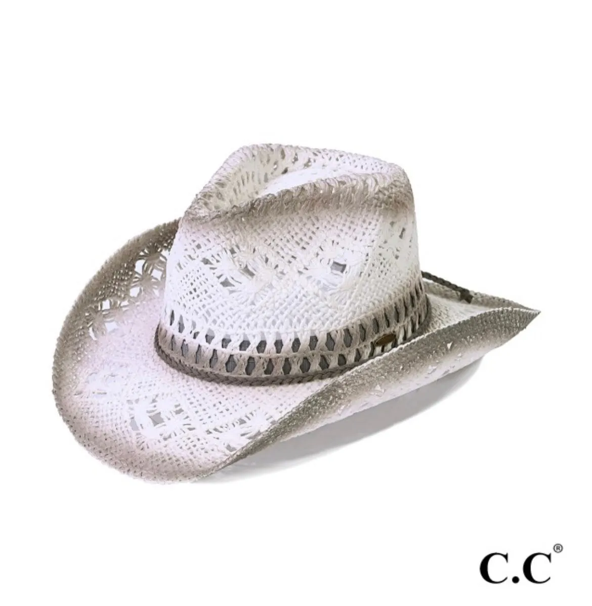 CC Crochet Ombre Cowboy Hats