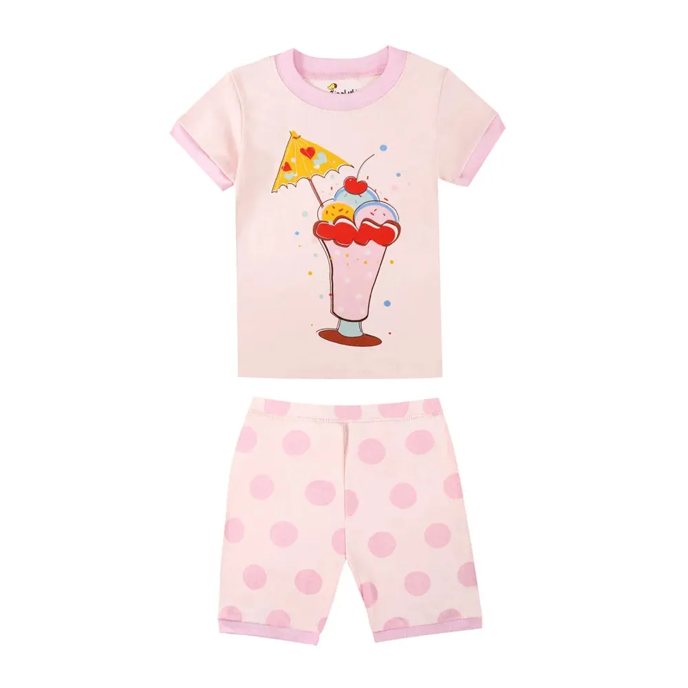 Child Boy Pajamas Set Kids Toddler 1 2 3 4 5 6 7 8 Years Summer Clothes Cute Cotton Pyjama 2 Piece Night Suit for Boys Outfits