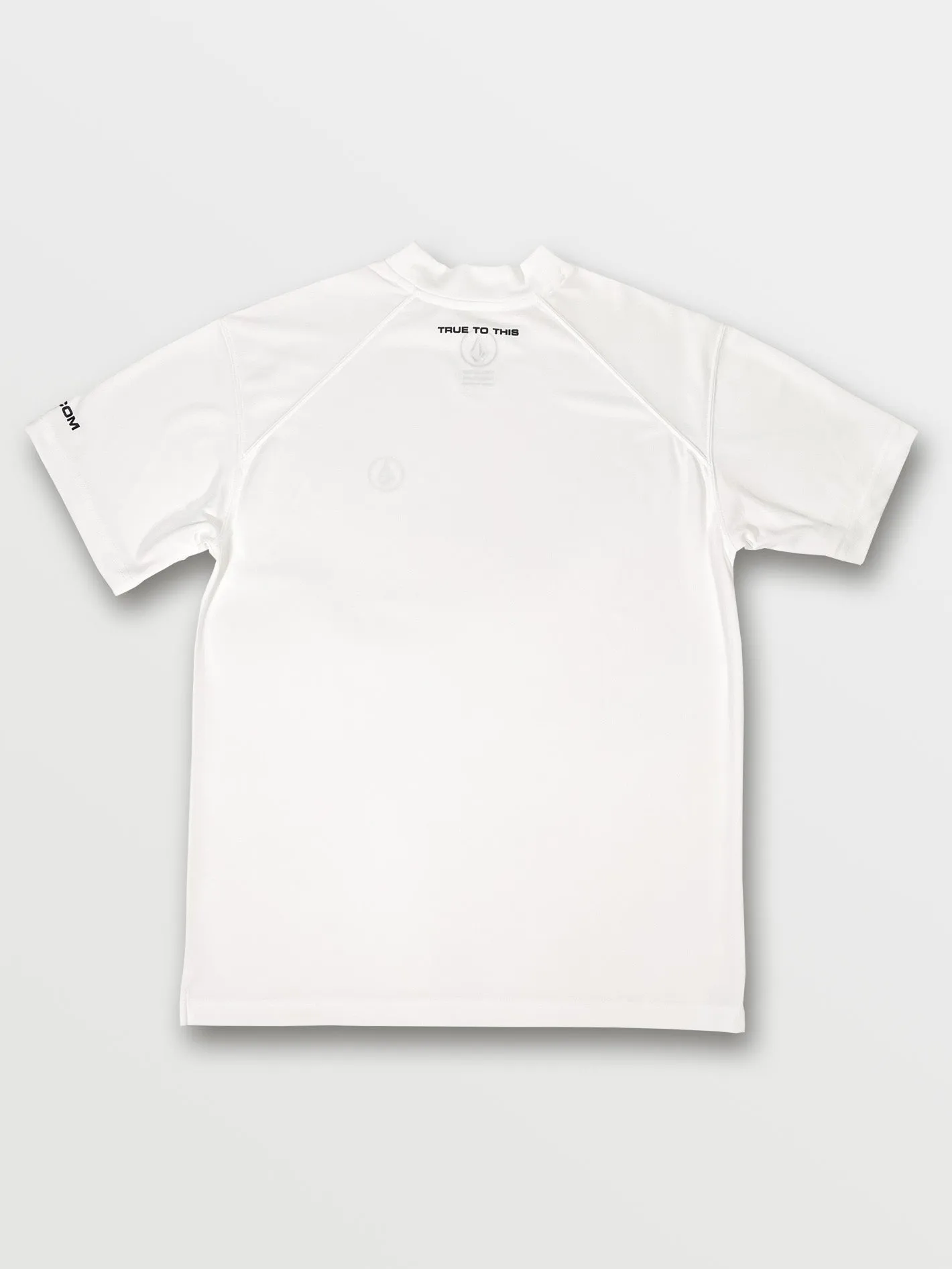 Circle Stone Mock Neck Short Sleeve Tee - Off White