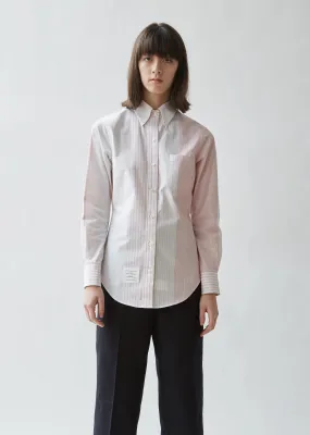 Classic Striped Poplin Button Down Shirt