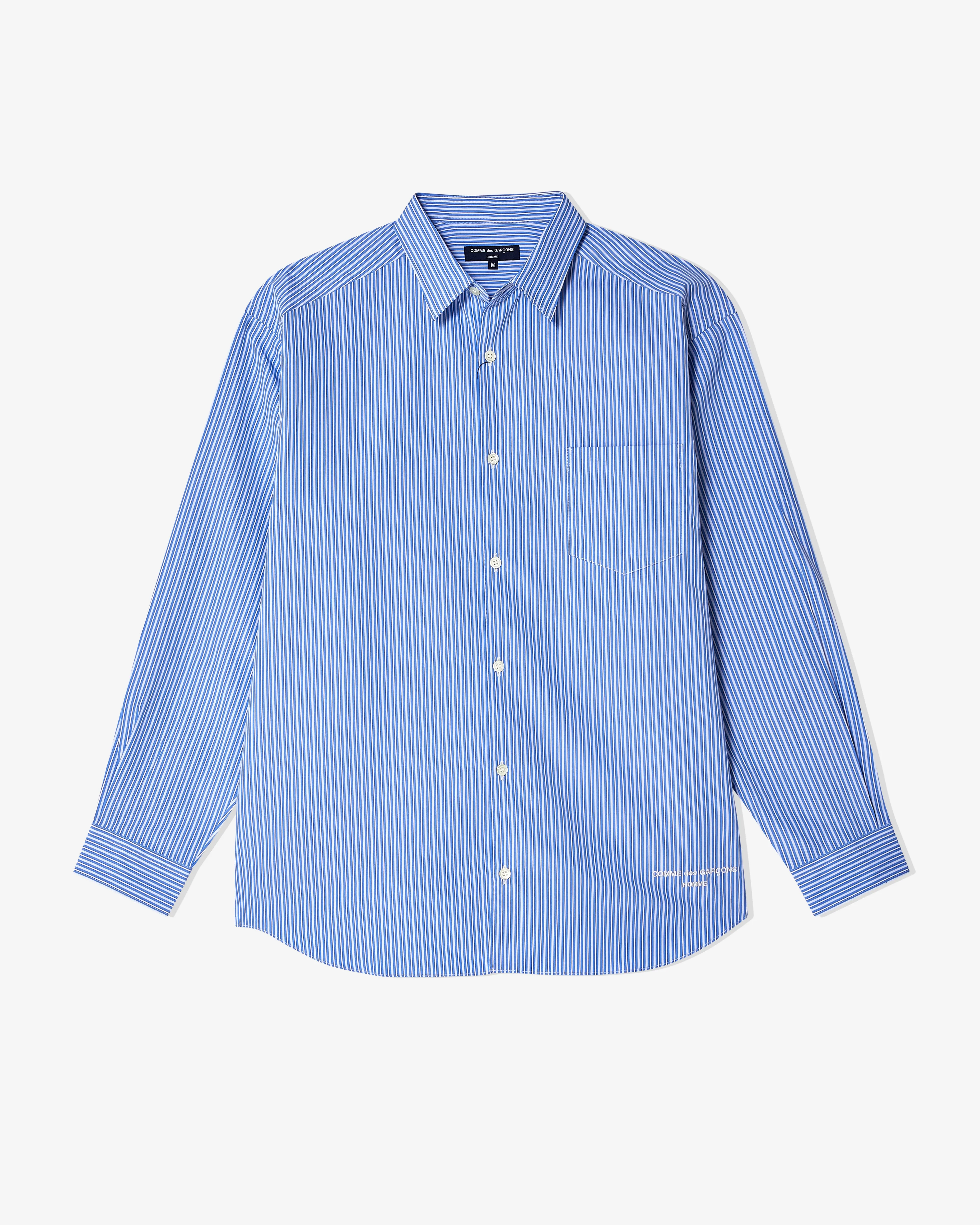 Comme des Garçons Homme - Men's Striped Shirt - (Blue)