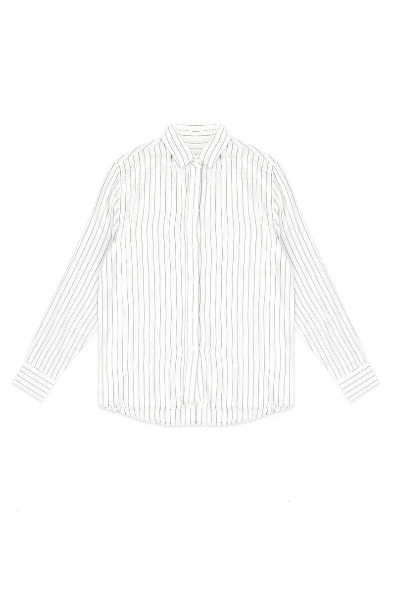 Deconstructed Shirt - Pinstripe