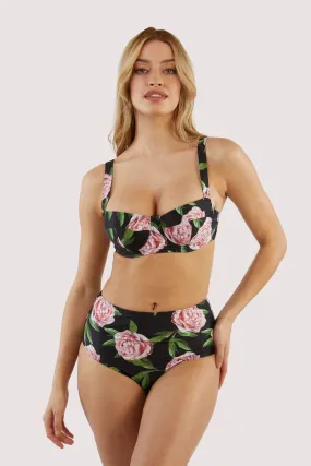 Eco Claudette Roses High Waisted Bikini Brief