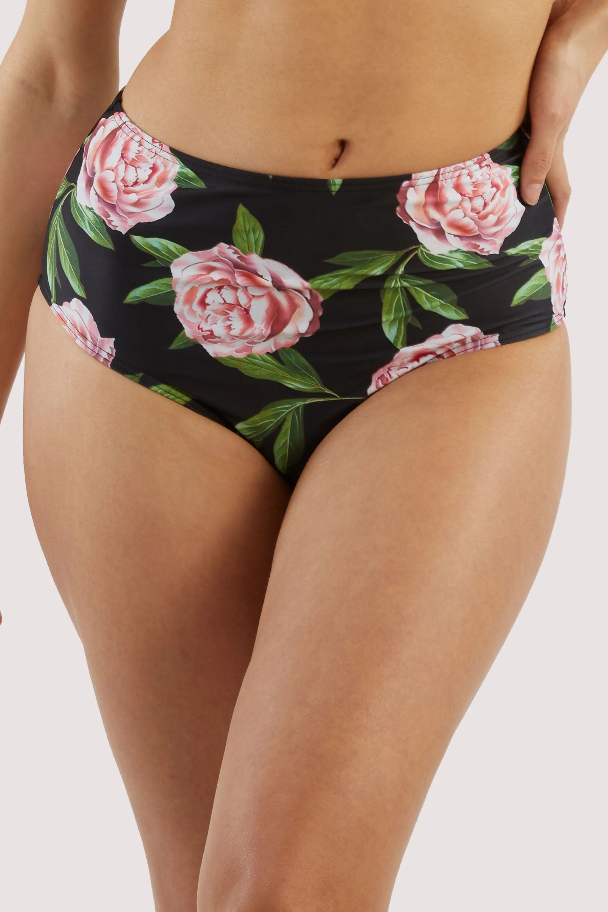 Eco Claudette Roses High Waisted Bikini Brief