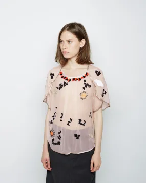 Embroidered Fox Top