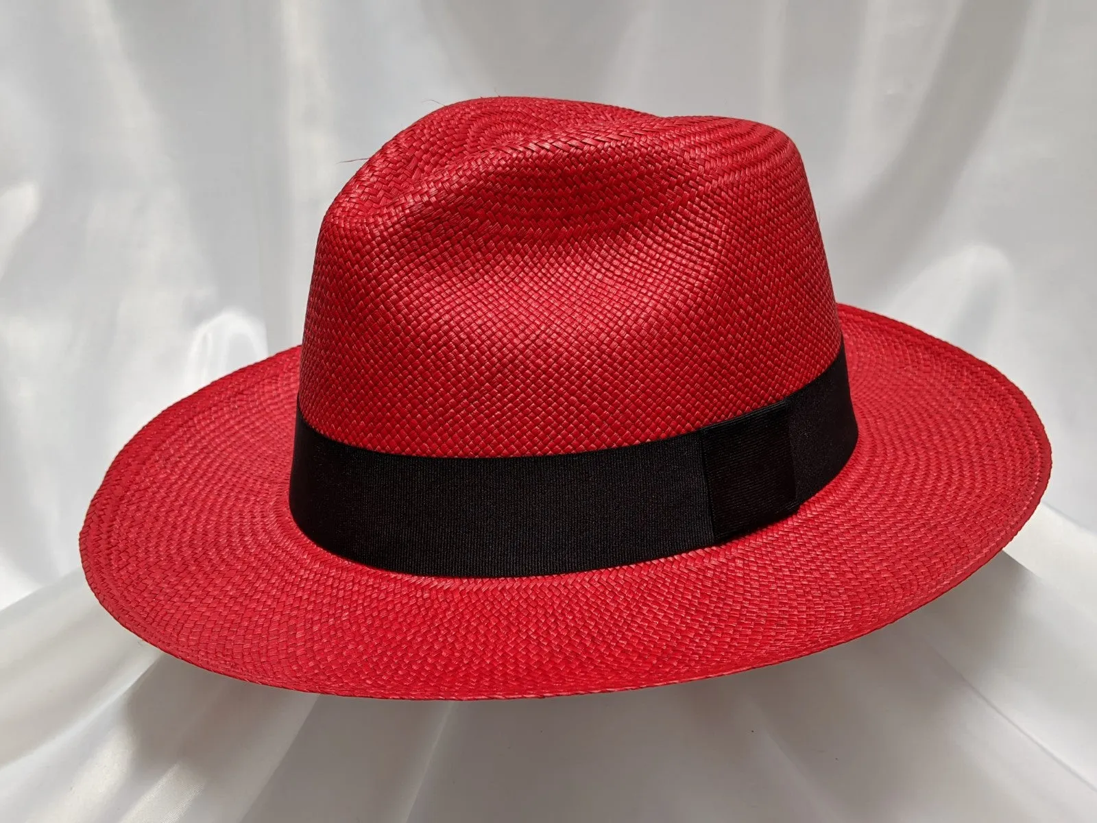 Fedora 7 3/8 (60) - Red (Montecristi Panama) #20-141