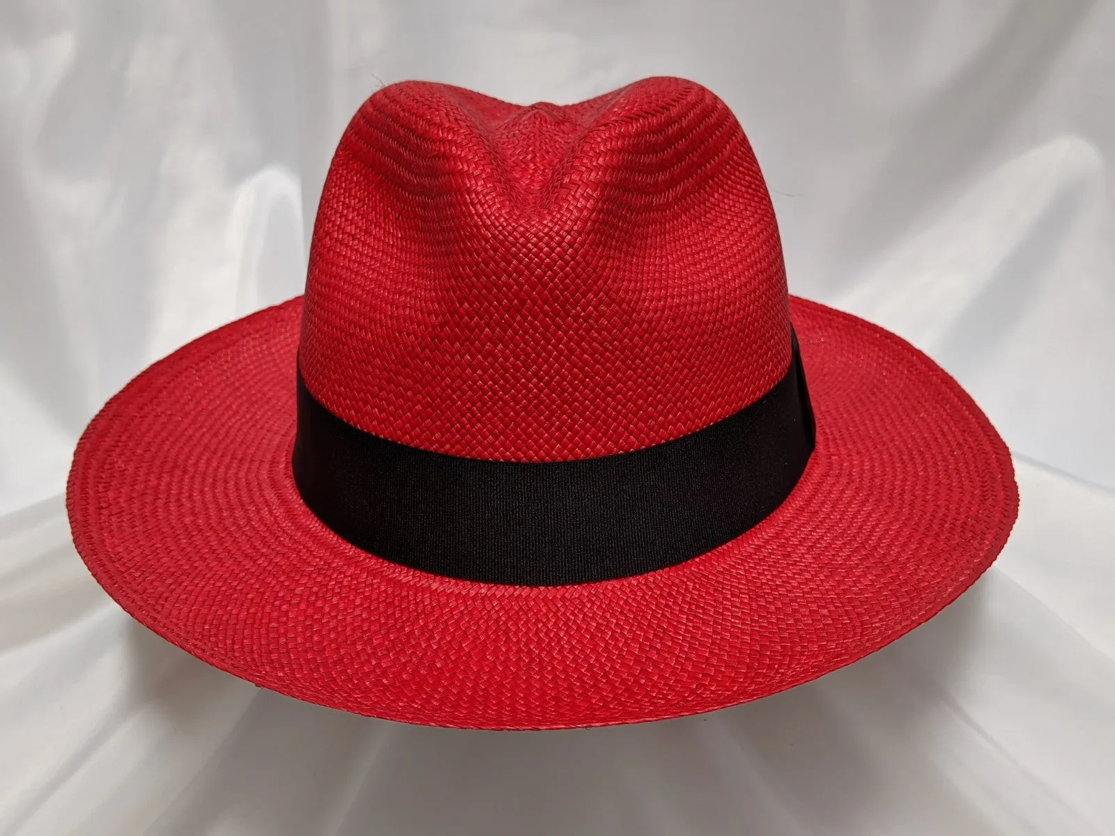 Fedora 7 3/8 (60) - Red (Montecristi Panama) #20-141