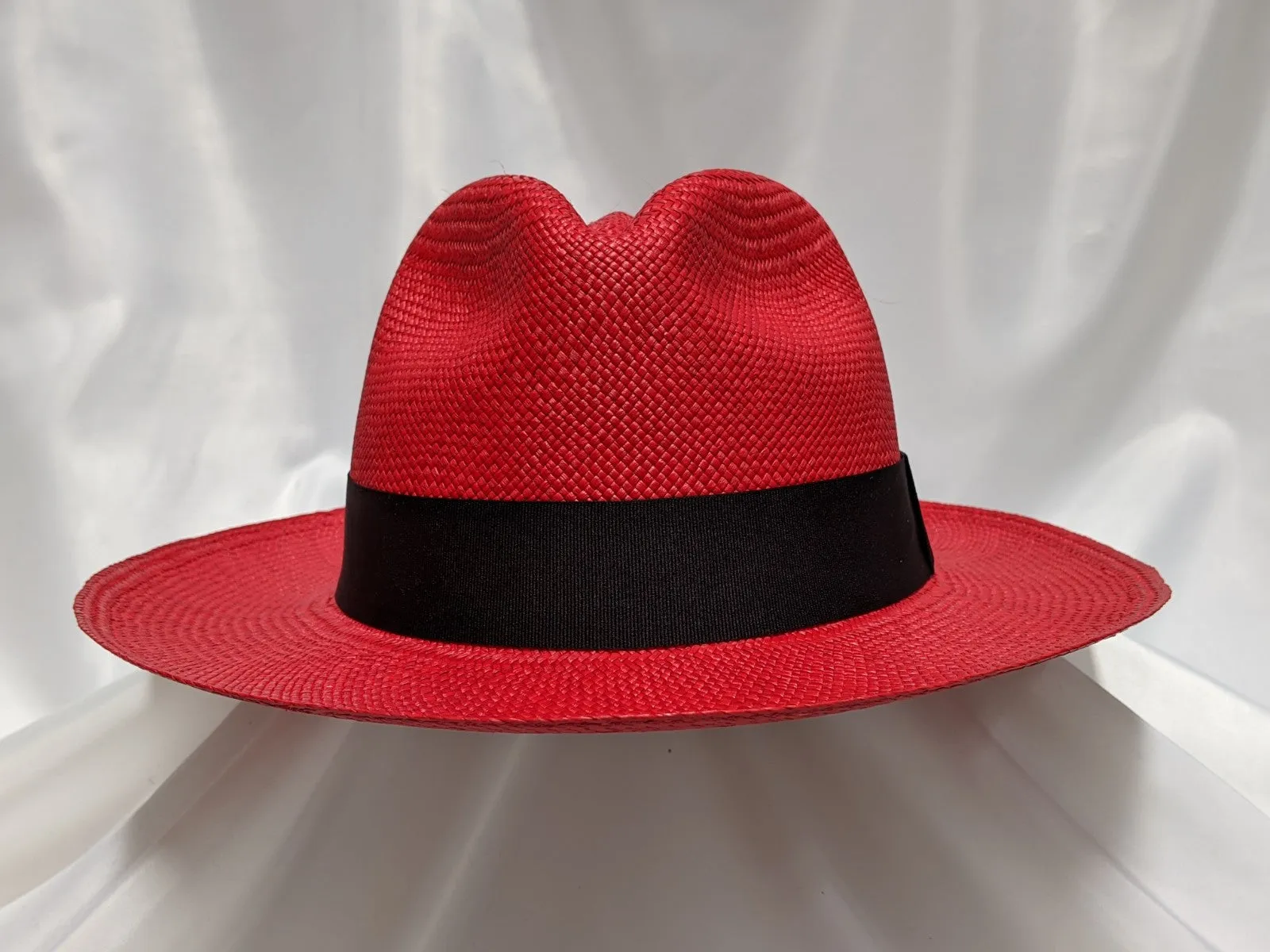 Fedora 7 3/8 (60) - Red (Montecristi Panama) #20-141