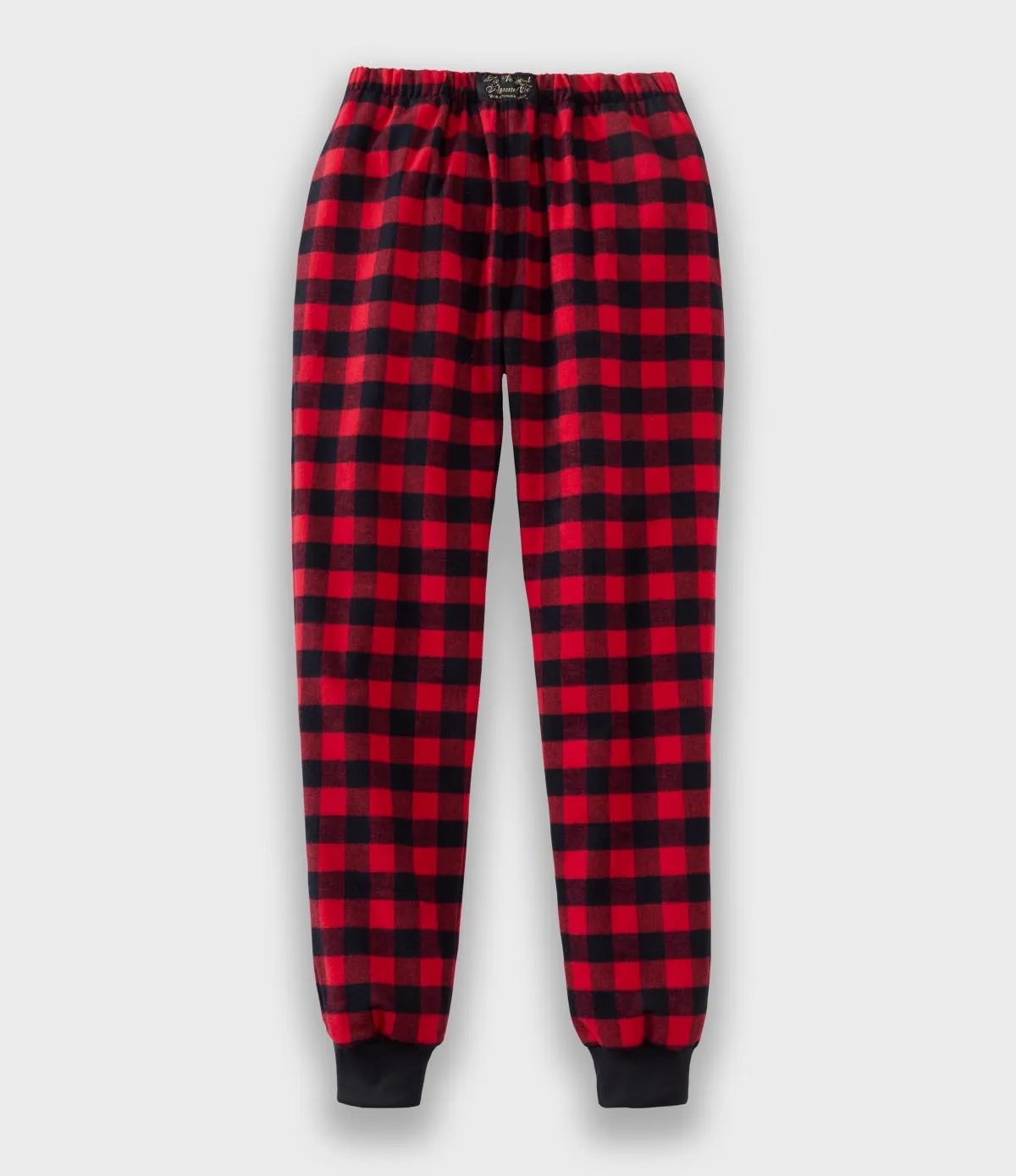 Flannel Jogger Pants - Red Buffalo