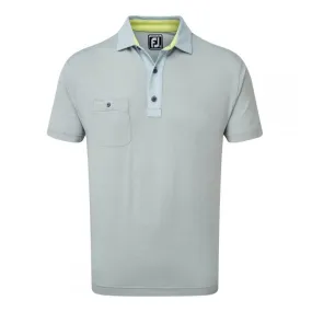 FootJoy Heather Pique with Pinstripe Trim Golf Polo Shirt 84389