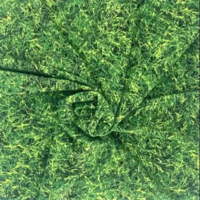 Green Real Grass Camouflage Print Jersey (Made in America) - SKU 6988B #U179