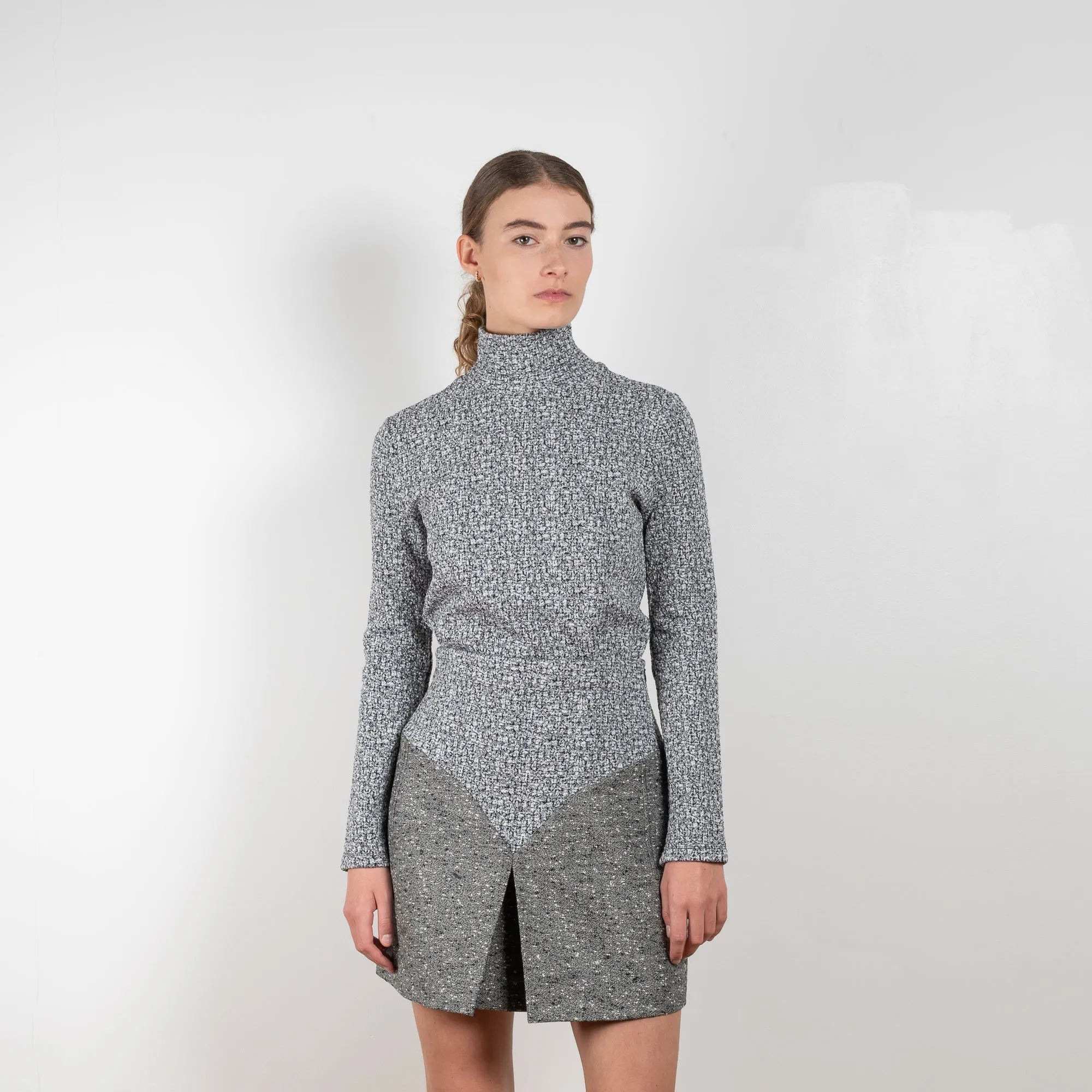 Grey Wool Skirt