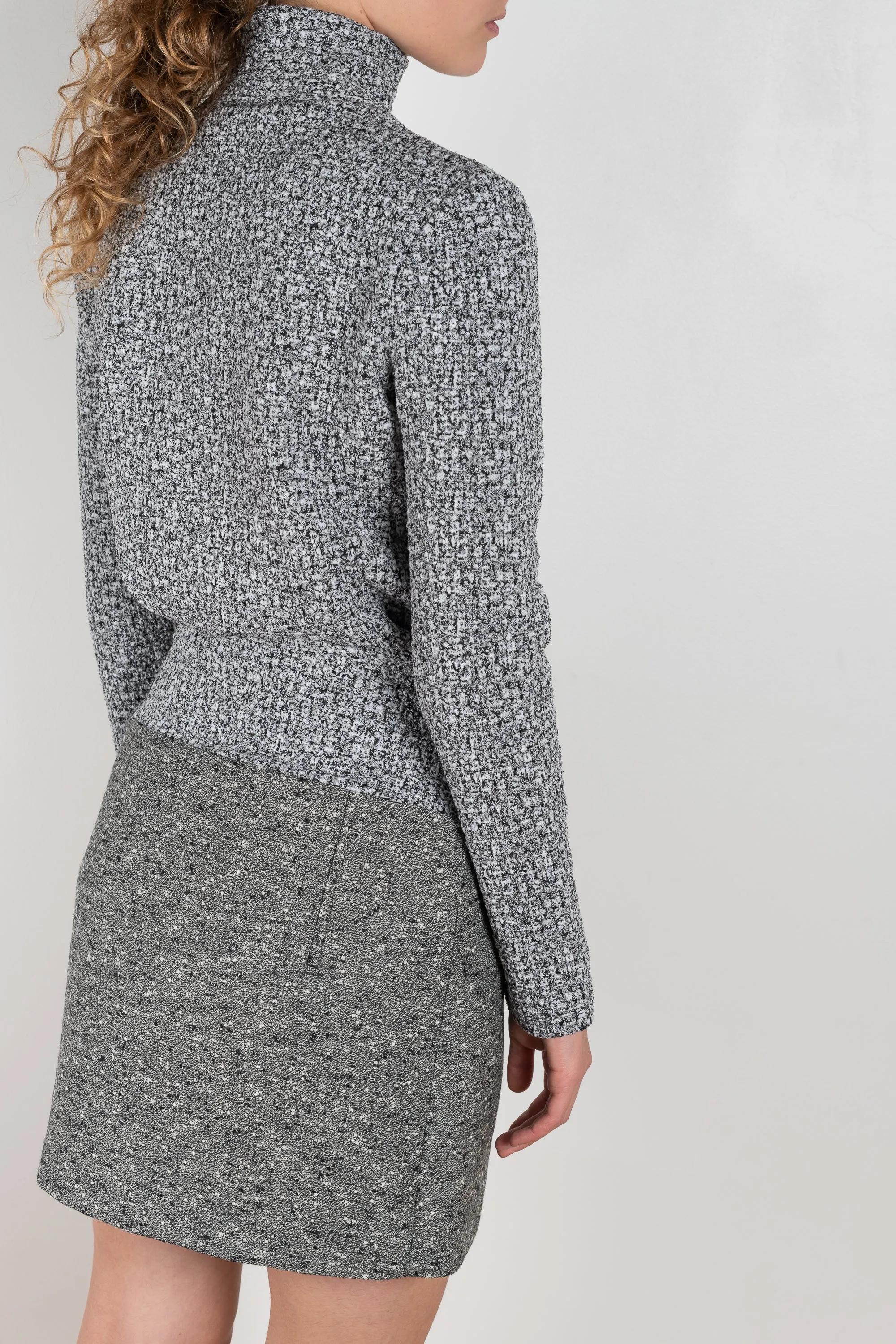 Grey Wool Skirt