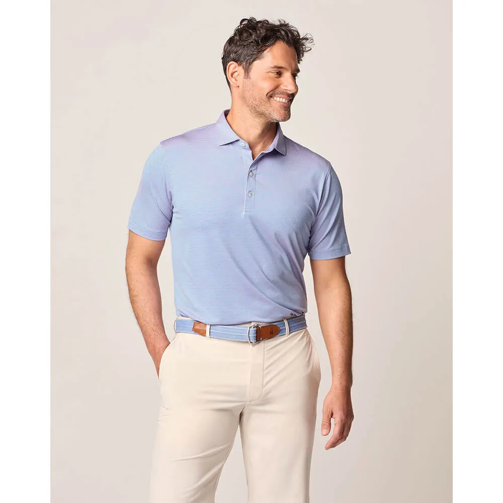 Johnnie-O Lyndon Prep-Formance Pinestripe Polo Shirt - Victory