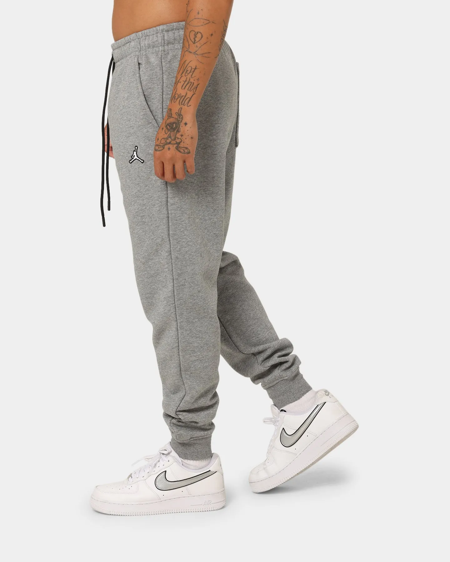 Jordan Essential Fleece Pants White/Black/Carbon Heather