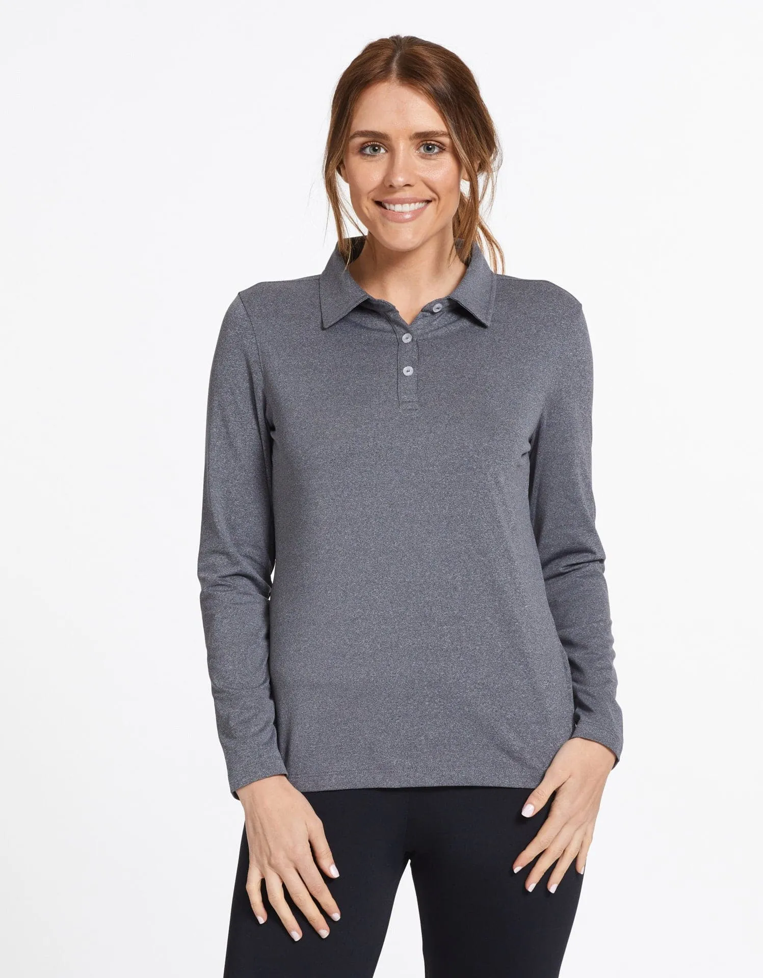 Long Sleeve Polo Shirt UPF 50  Active Collection