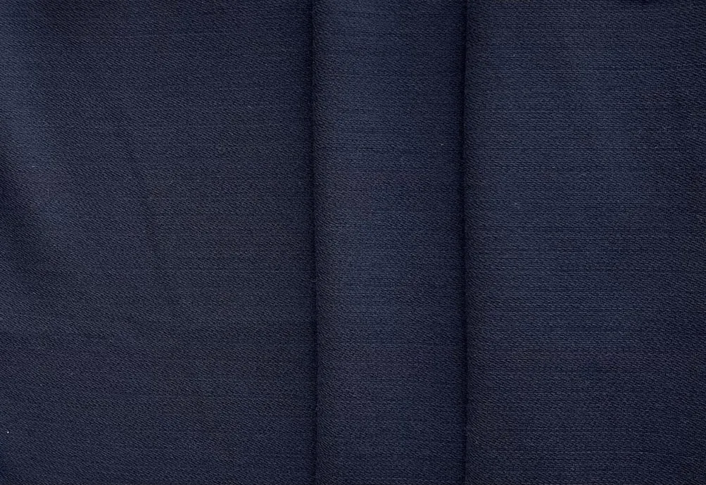 Luigi Boggio Casero Indigo Ink Blue Wool Crepe (Made in Italy)