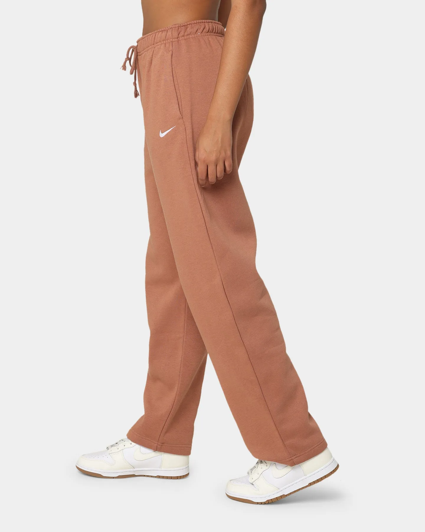 Nike Women's Nike Sportswear Essential Mid-Rise Fleece Pants Mineral