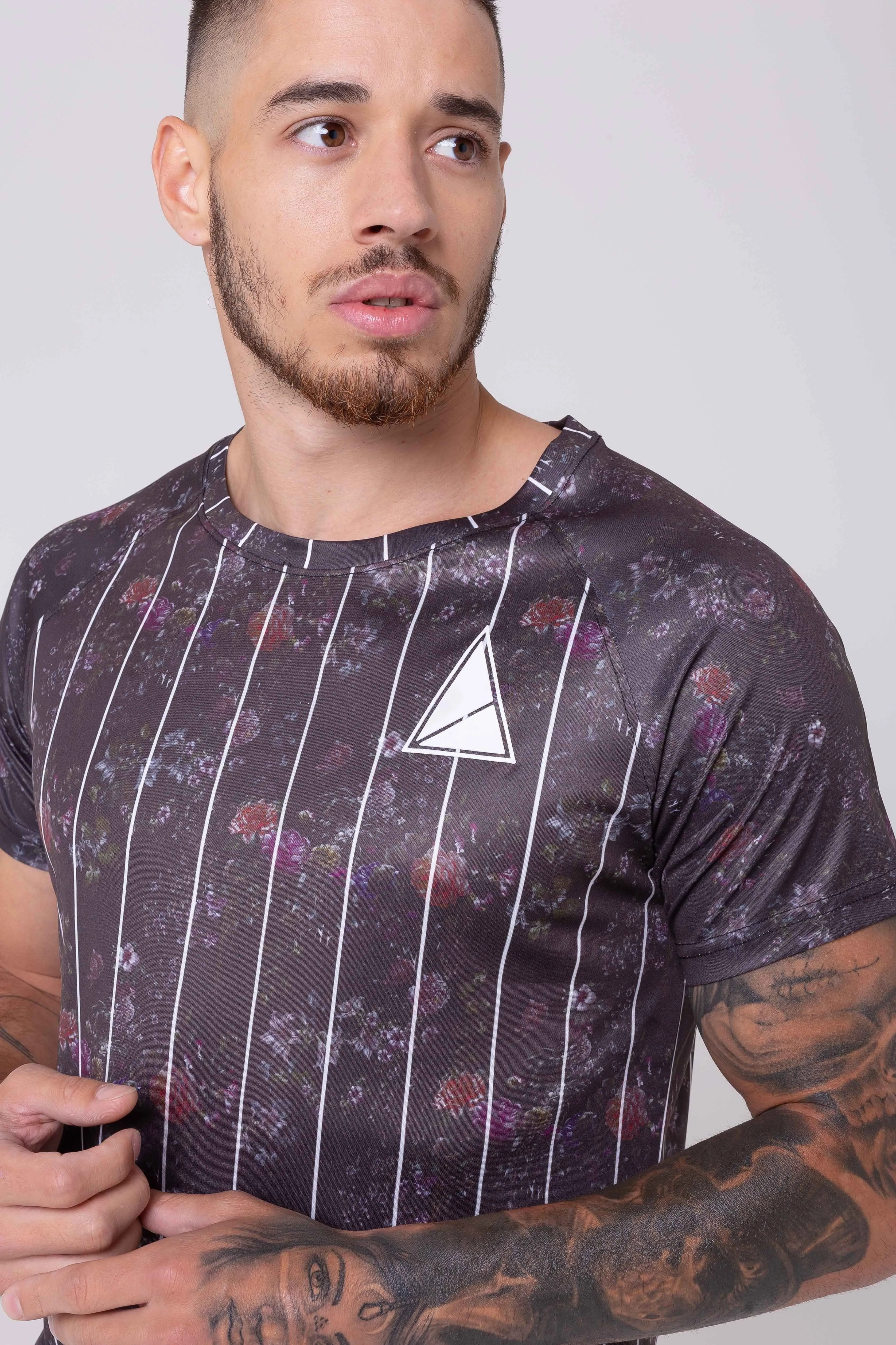 Panacea Floral Pinstripe Men's T-Shirt