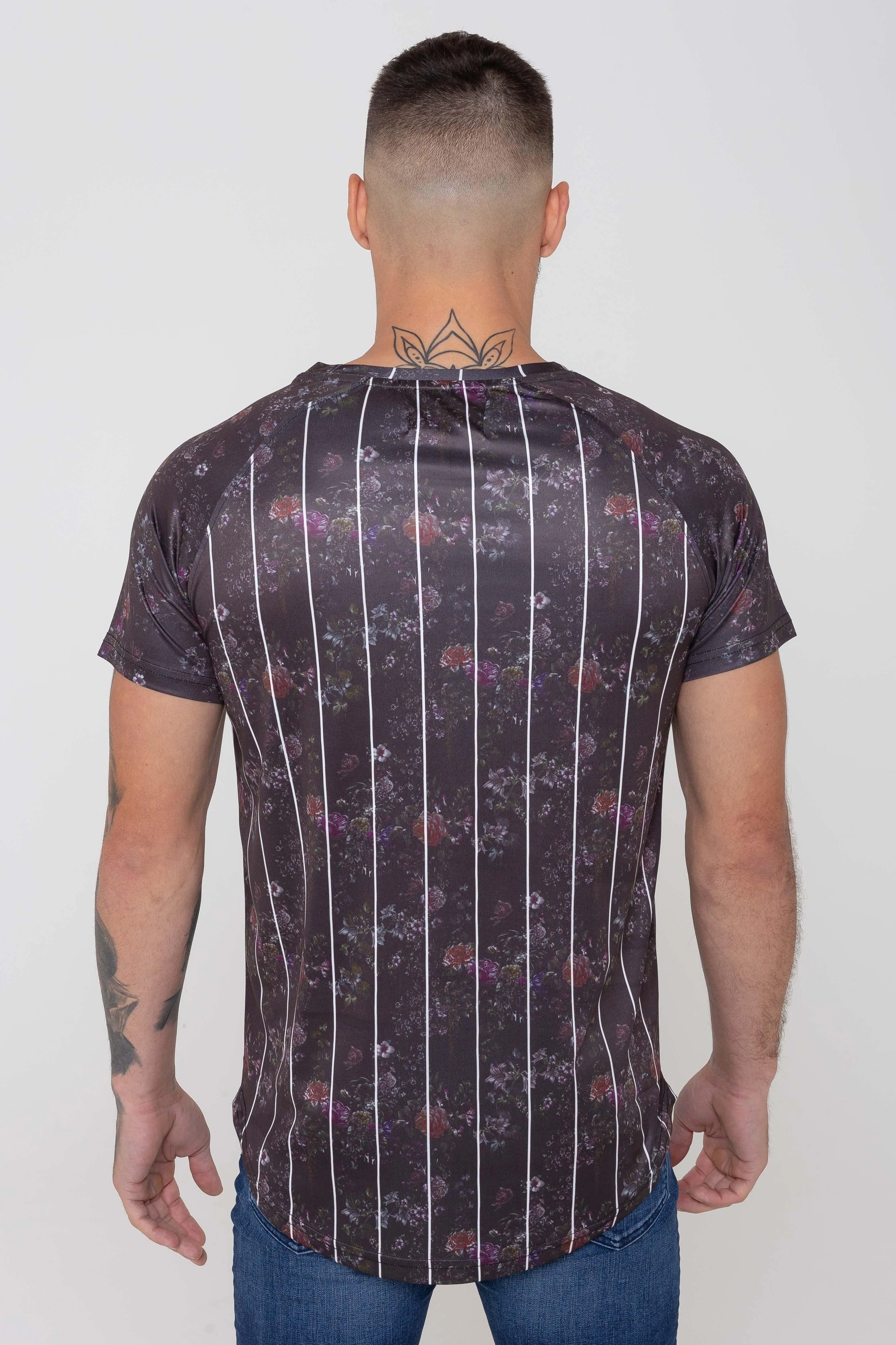 Panacea Floral Pinstripe Men's T-Shirt