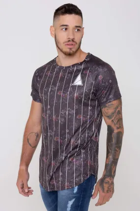 Panacea Floral Pinstripe Men's T-Shirt