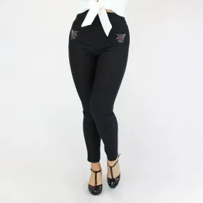 Pin Up Spiderweb Cigarette Pants by Hemet