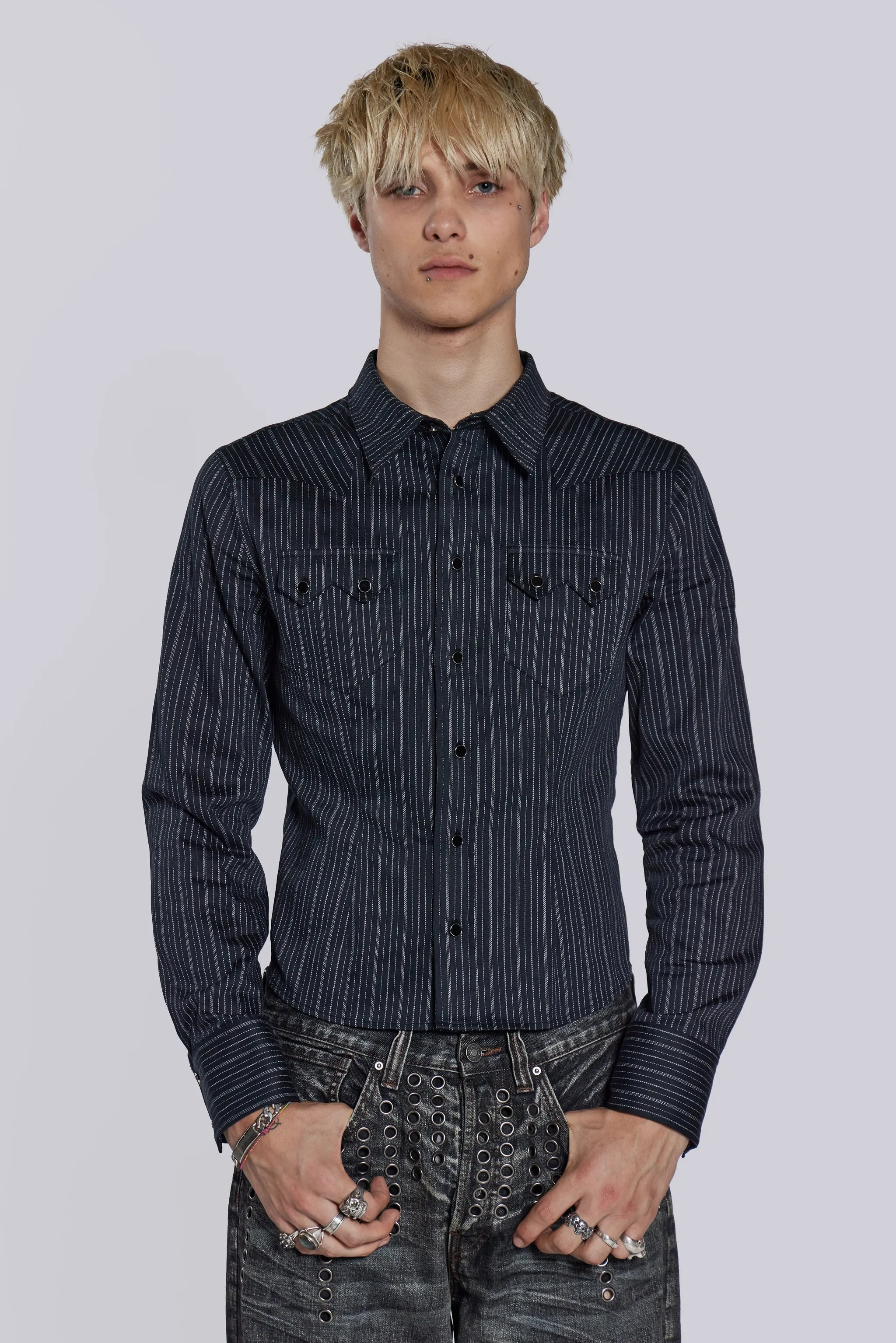 Pinstripe Bronco Shirt