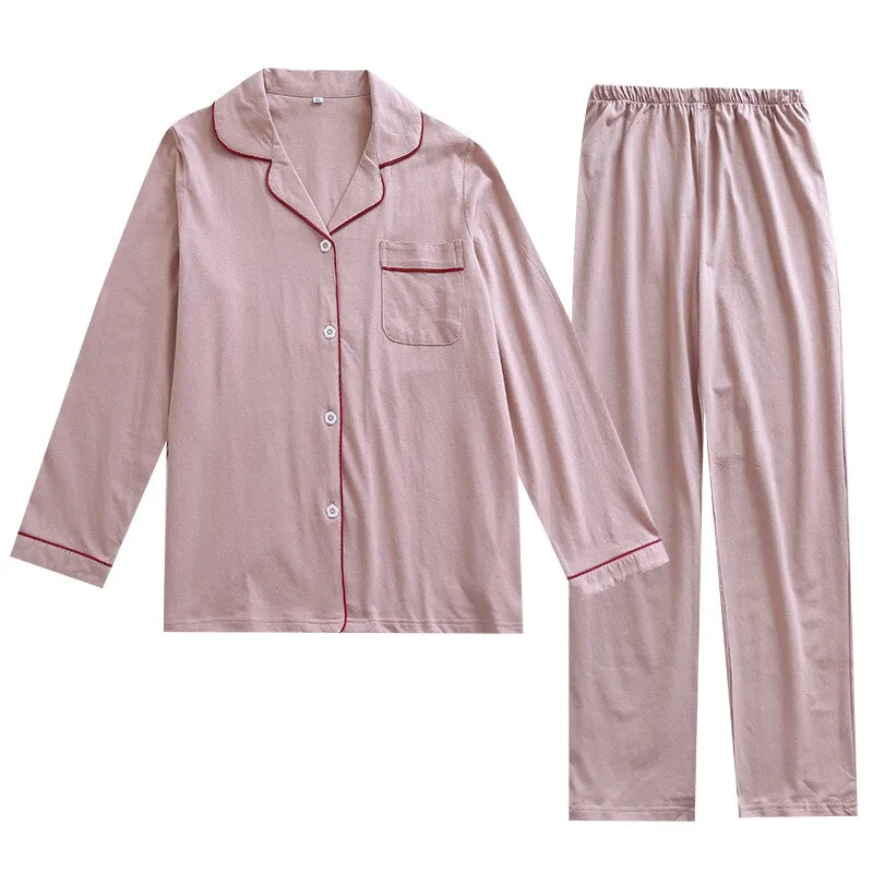 Pure Cotton Knitted Women's Pajama Set