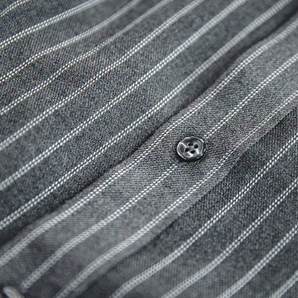 Retro Brushed Pinstripe Shirt Outwears