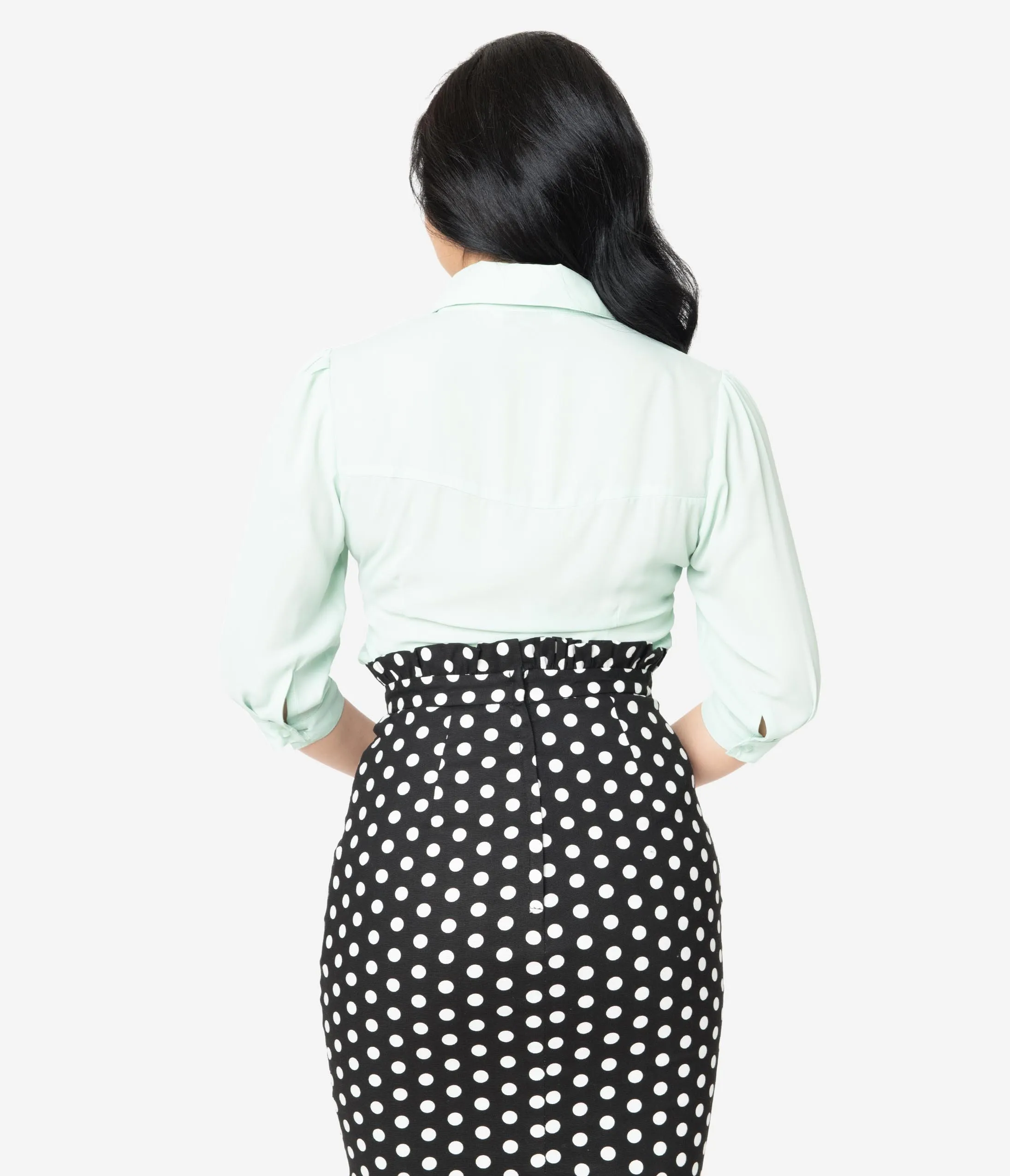 Retro Style Mint Toucan Blouse