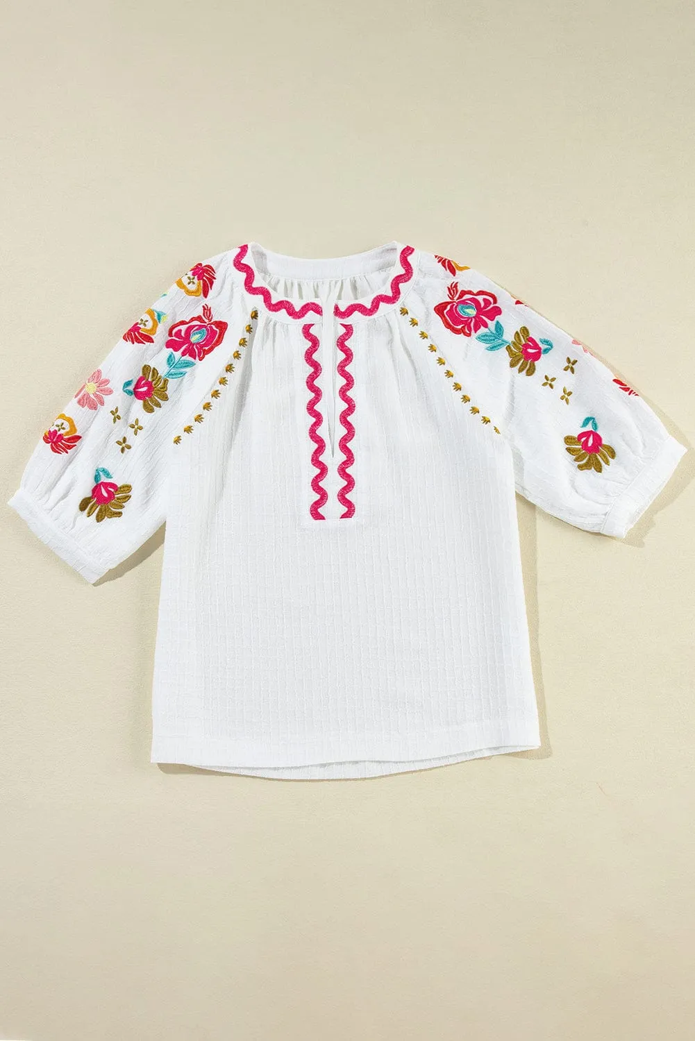 SALE - Waverly Embroidered Blouse | Size Small