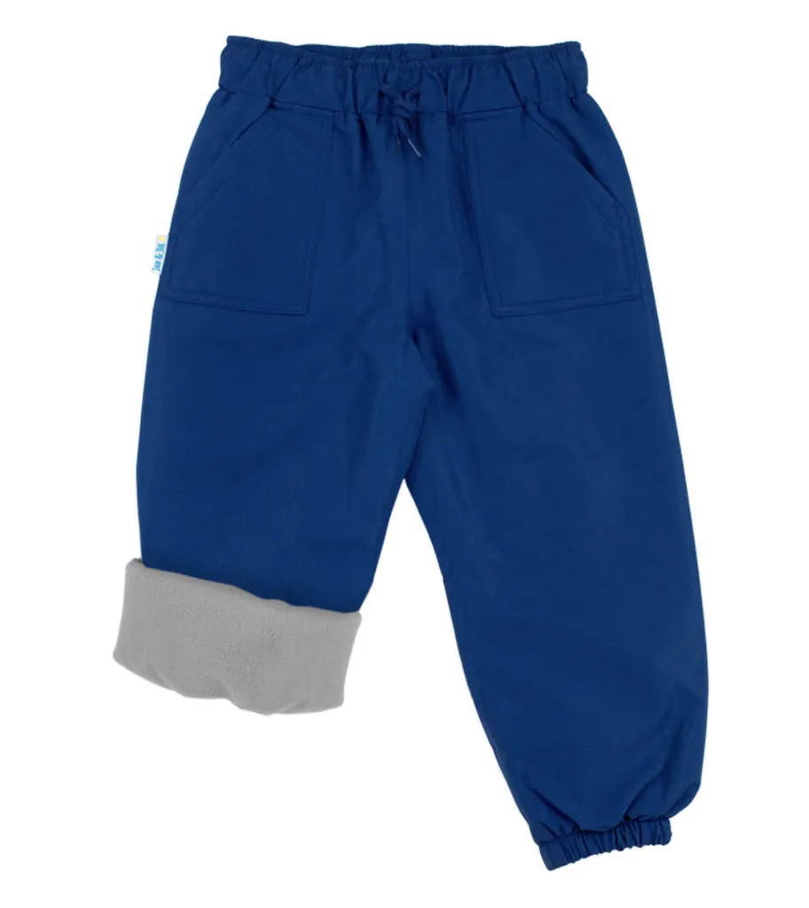 Size 6: Jan & Jul NEBULA BLUE Cozy-Dry (Fleece Lined) Rain Pants NEW