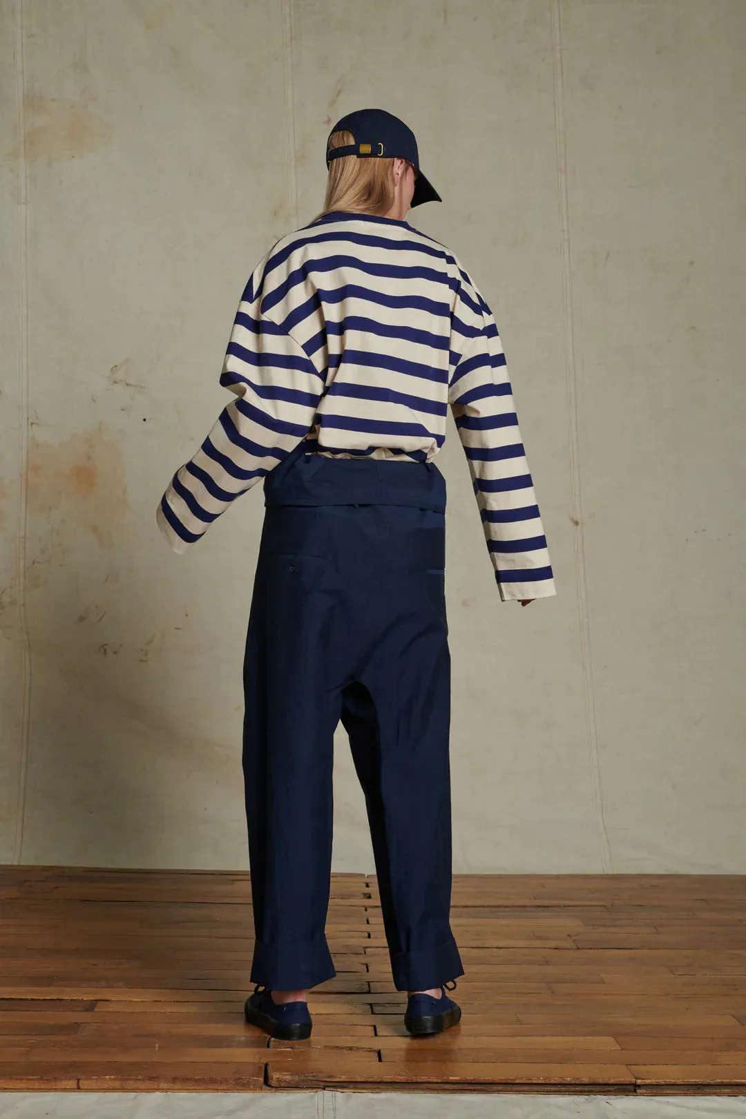 Soeur Archie T-Shirt Ecru/Marine Stripe