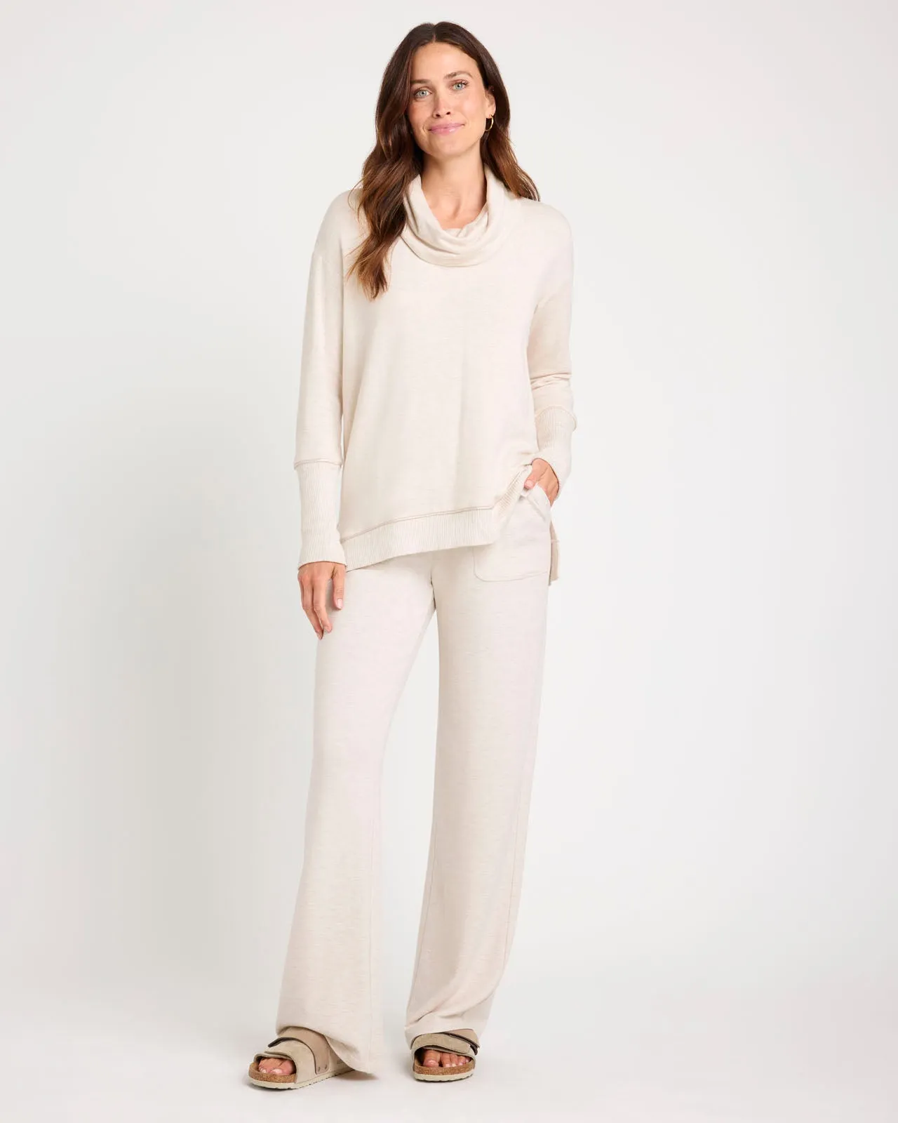 Soft Fleece Plush Wide Leg Pant