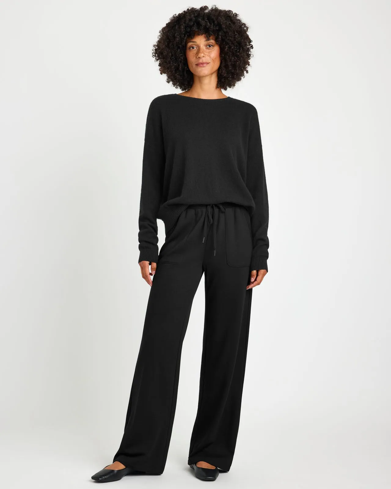 Soft Fleece Plush Wide Leg Pant