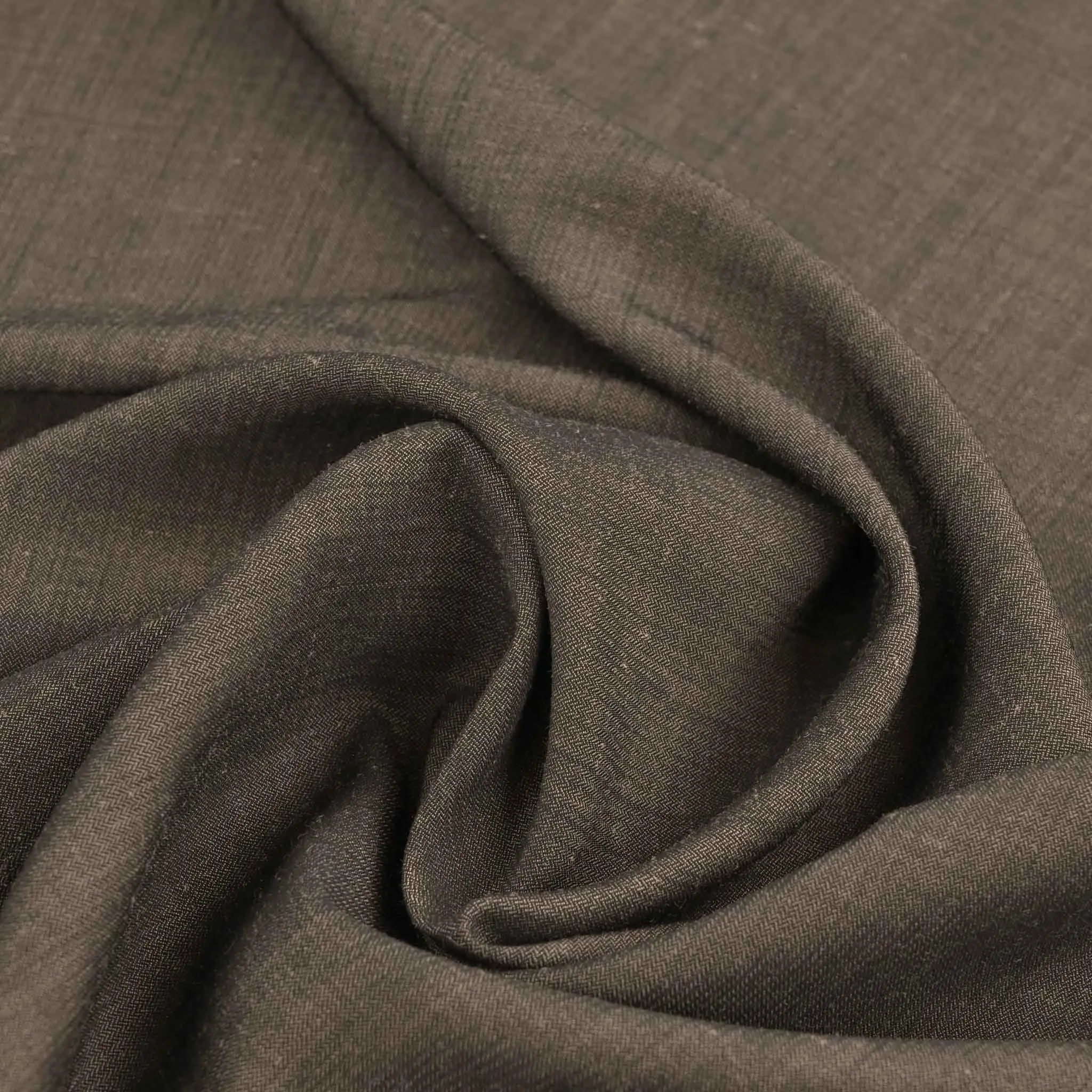 Taupe Herringbone Suiting Fabric 96580