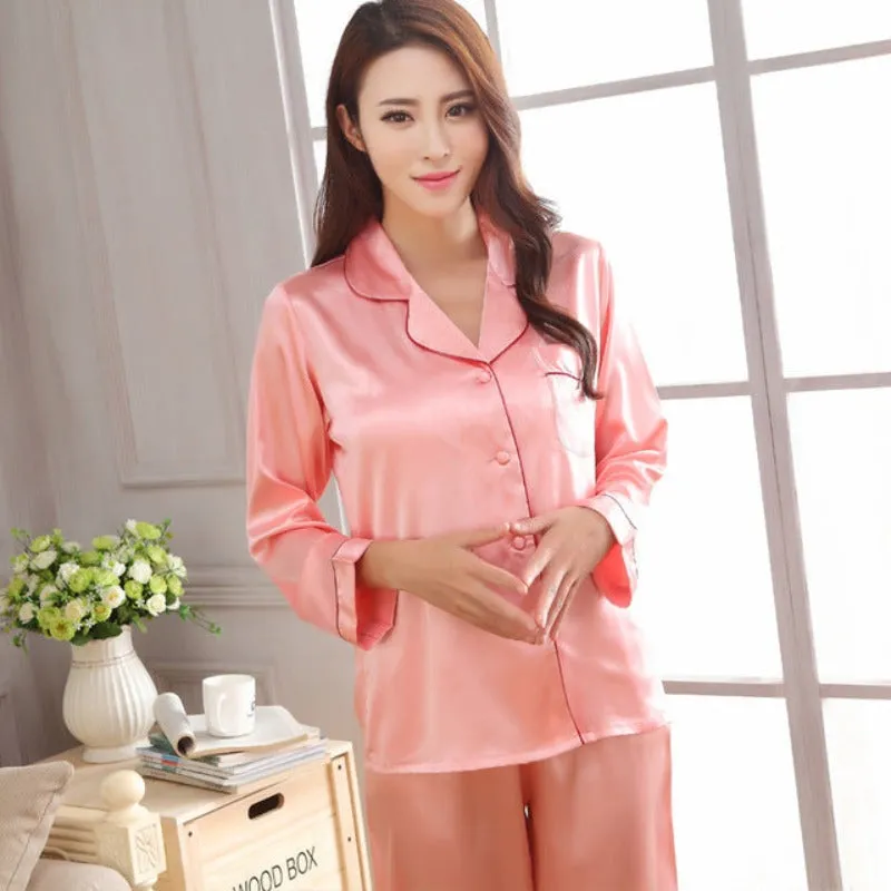 Vivid And Bright Winter Couple 2 Piece Pajamas Sets Sleepwear