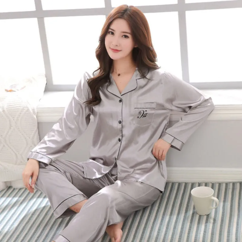 Vivid And Bright Winter Couple 2 Piece Pajamas Sets Sleepwear