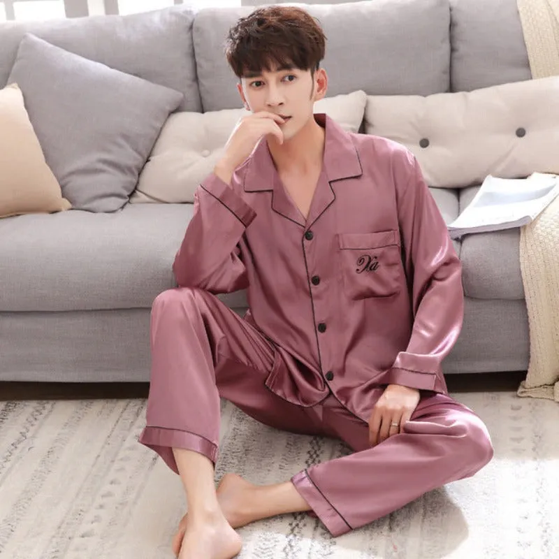 Vivid And Bright Winter Couple 2 Piece Pajamas Sets Sleepwear