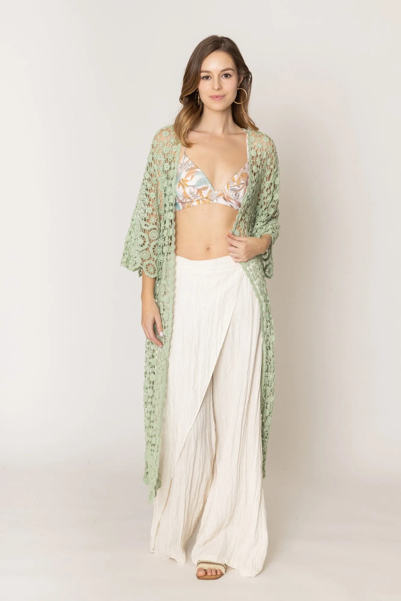 WLC310155 Belinda Crochet Kimono